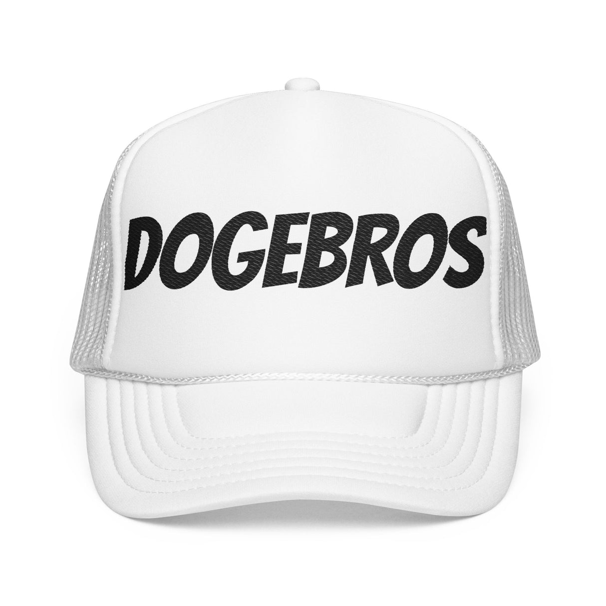DOGEBROS Trendy Foam Trucker Hat | Stylish Embroidered Dogebros Cap, Summer Accessory, Streetwear Fashion, Gift for Him, Casual Headwear
