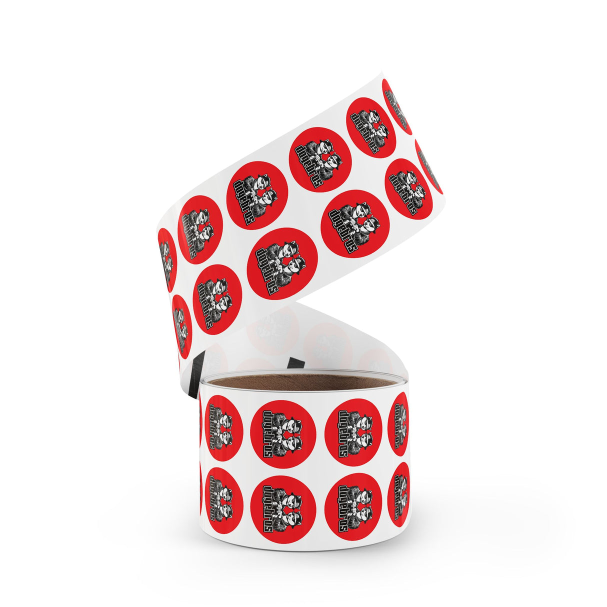 DOGEBROS "ROUND" Stickers | Fun Label Rolls for Crafts, Gifts, Party Decor, Scrapbooking, and More!