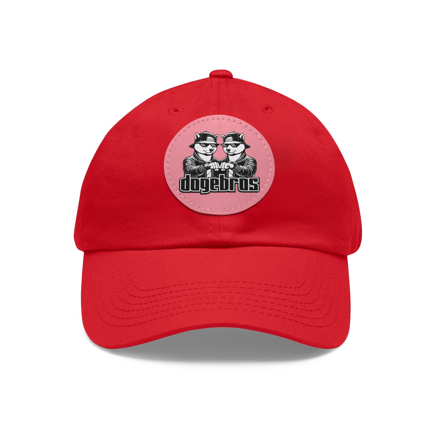 DOGEBROS Stylish Hat with Leather Patch, Casual Cap, Unique Gift for Dads, Trendy Accessories, Perfect for Everyday Wear or Special Occasions