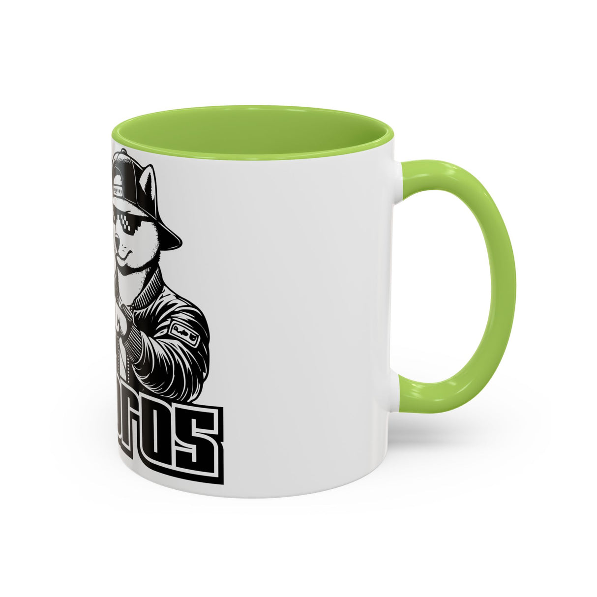 DOGEBROS Coffee Mug, Funny Dog Mug, Gift for Dog Lovers, Unique Cat Mug, Cool Pet Lover Cup, Black Handle Ceramic Mug