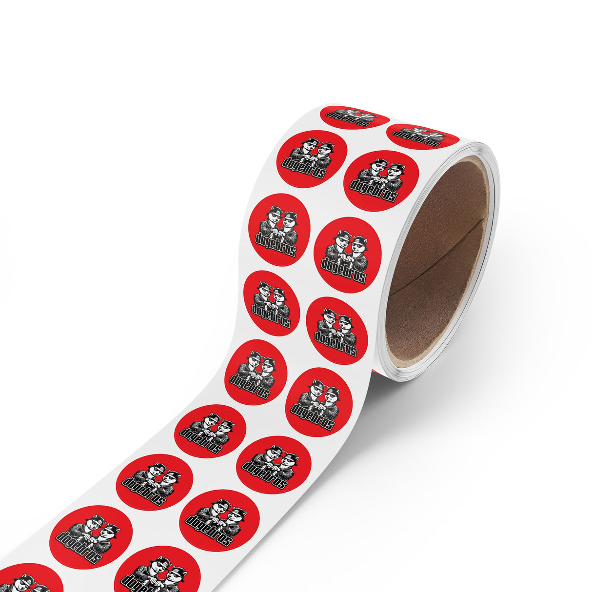DOGEBROS "ROUND" Stickers | Fun Label Rolls for Crafts, Gifts, Party Decor, Scrapbooking, and More!
