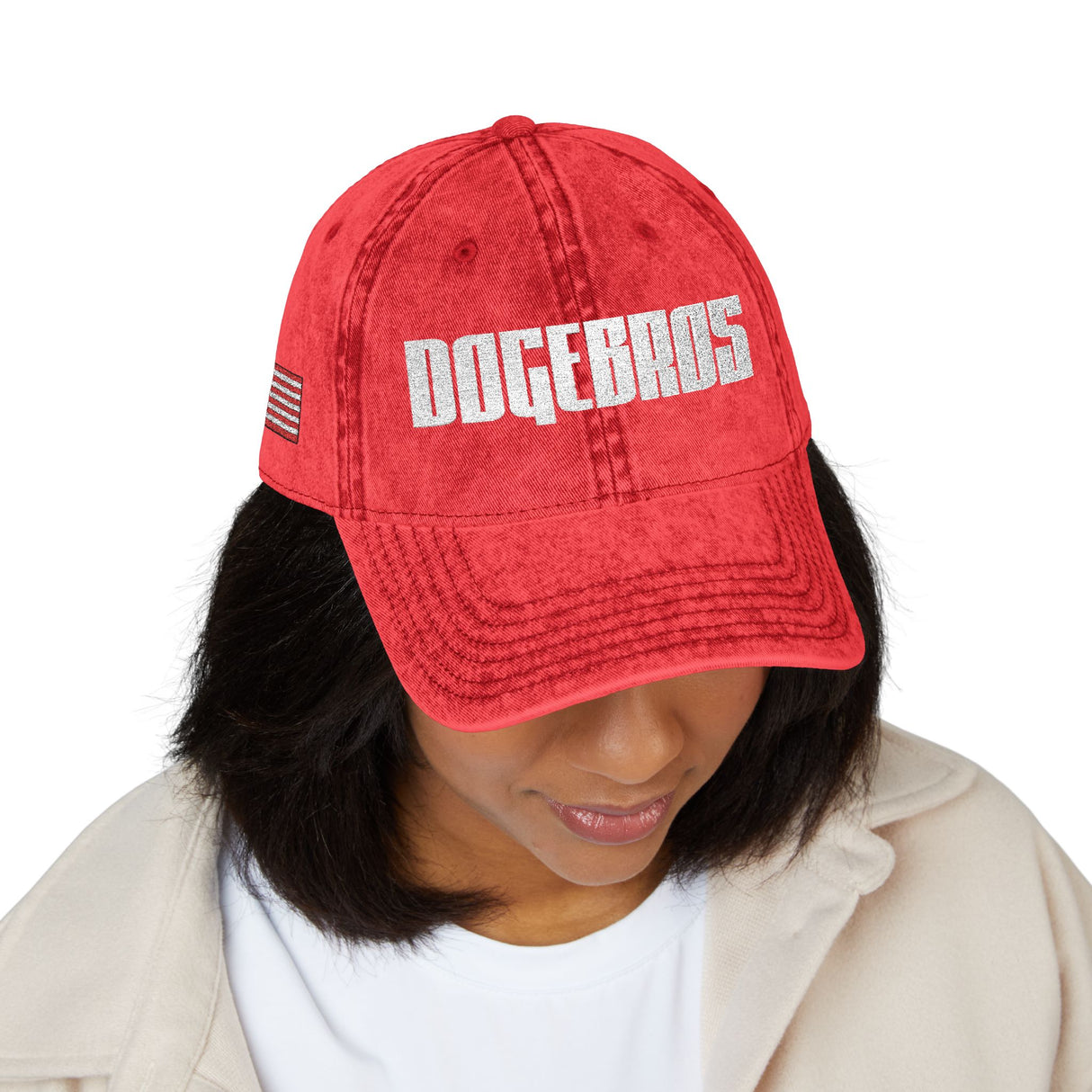 DOGEBROS "ORIGINAL USA" Vintage Embroidered Cap | Casual Style Hat for Dog Lovers, Unisex Gift, Summer Accessory, Trendy Headwear