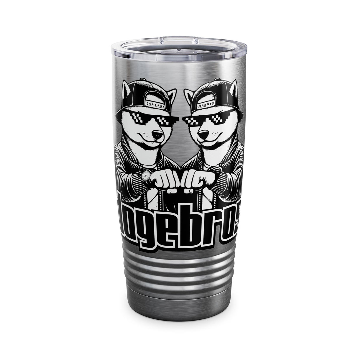 DOGEBROS "COOL" Ringneck Tumbler, 20oz - Perfect Gift for Dog Lovers, Travel Mug, Insulated Drinkware, Unique Coffee Cup, Funny Pet-Themed