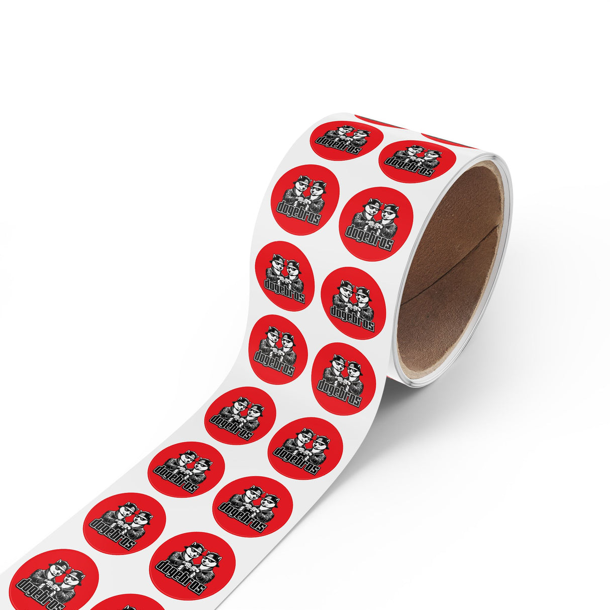 DOGEBROS "ROUND" Stickers | Fun Label Rolls for Crafts, Gifts, Party Decor, Scrapbooking, and More!