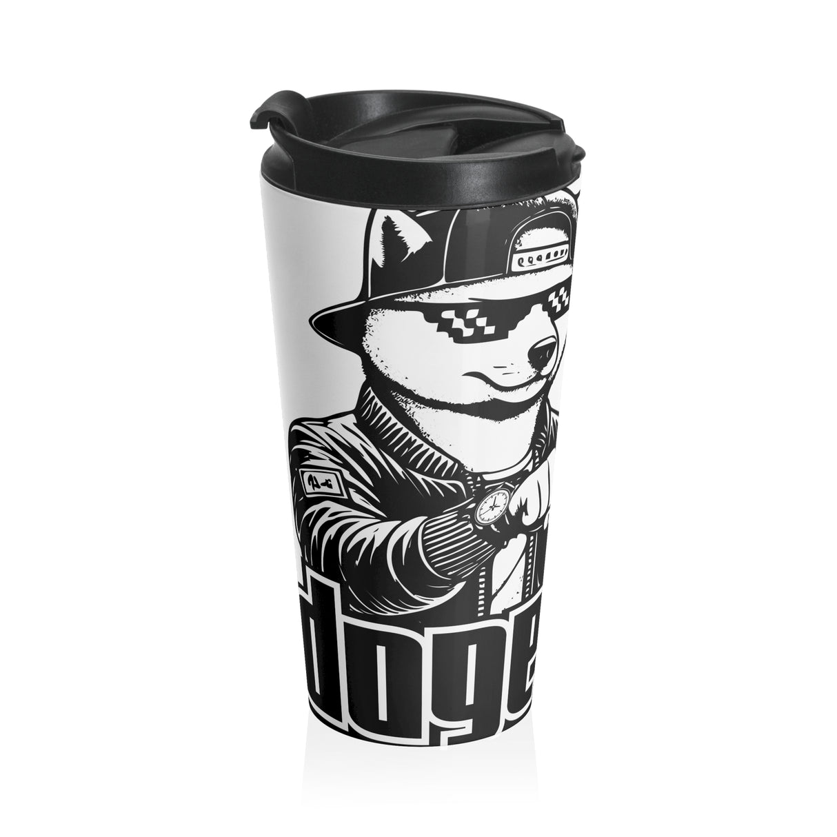 DOGEBROS Stylish Stainless Steel Travel Mug with Cool Animal Design, Perfect for Gifts, Camping, Coffee Lovers, Road Trips, and Everyday Use