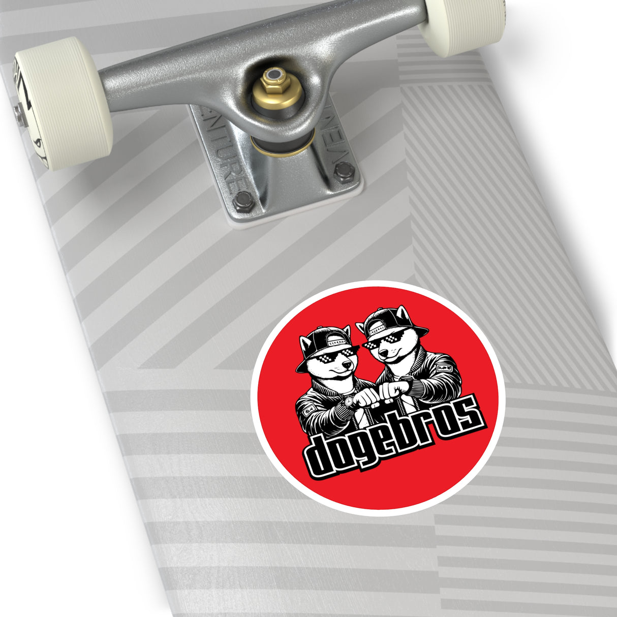 DOGEBROS "COOL ROUND" Stickers | Fun Laptop Decals, Unique Party Favors, Trendy Car Stickers, Gift for Dog Lovers