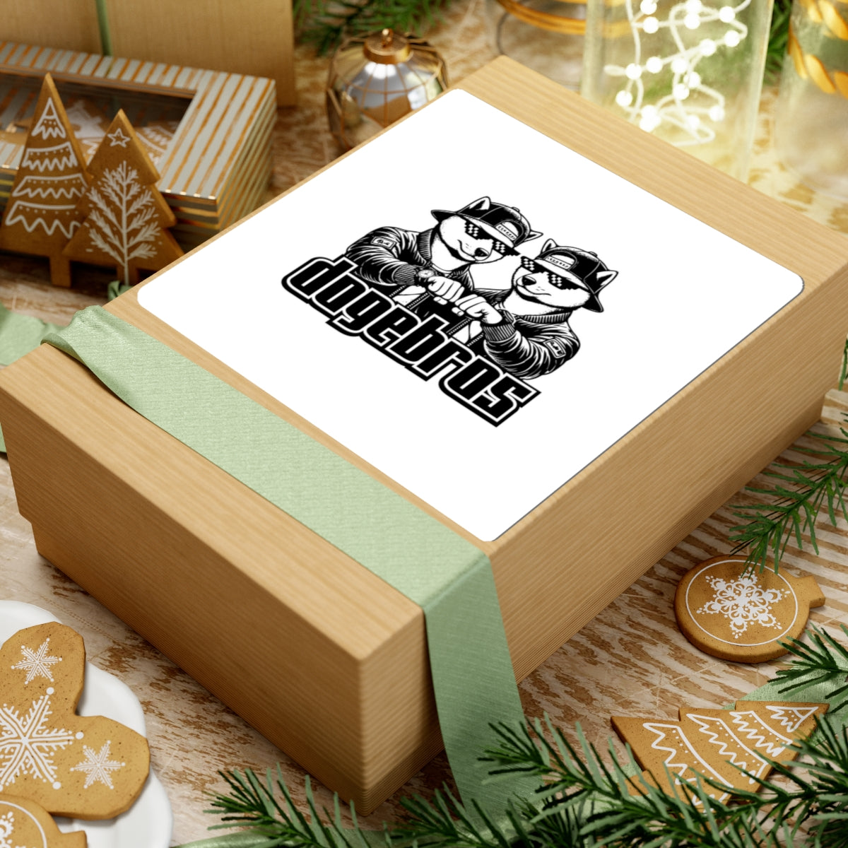 DOGEBROS "ORIGINAL" Stickers | Fun Laptop Decals, Quirky Wall Art, Unique Gifts, Custom Stickers, Trendy Accessories