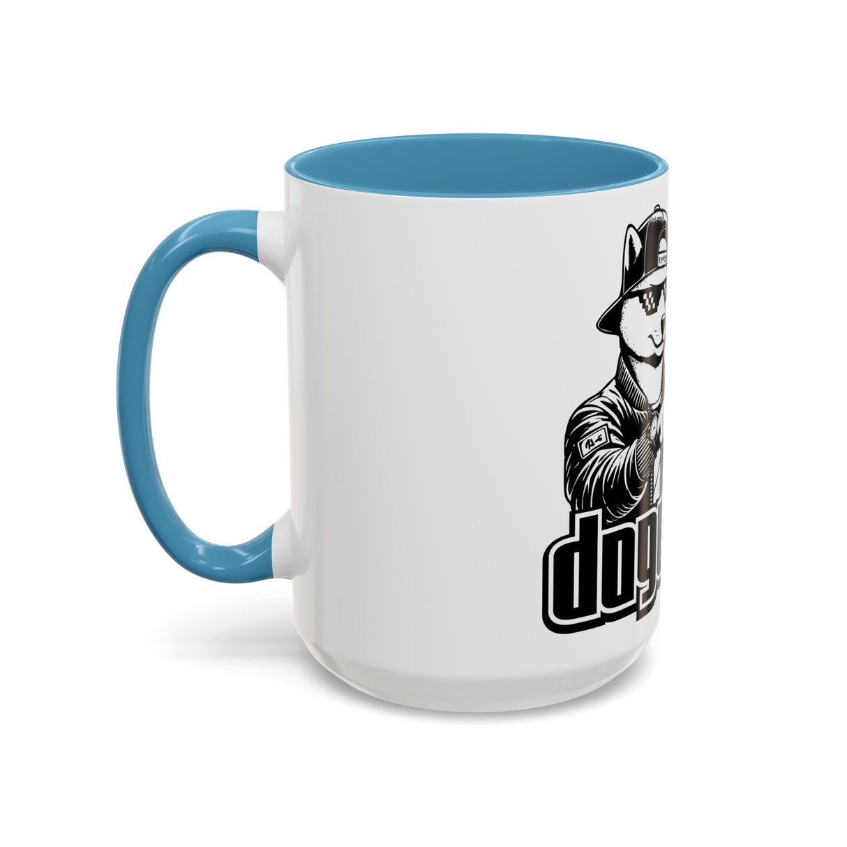 DOGEBROS Coffee Mug, Funny Dog Mug, Gift for Dog Lovers, Unique Cat Mug, Cool Pet Lover Cup, Black Handle Ceramic Mug