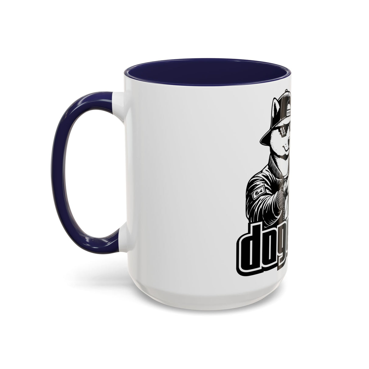 DOGEBROS Coffee Mug, Funny Dog Mug, Gift for Dog Lovers, Unique Cat Mug, Cool Pet Lover Cup, Black Handle Ceramic Mug