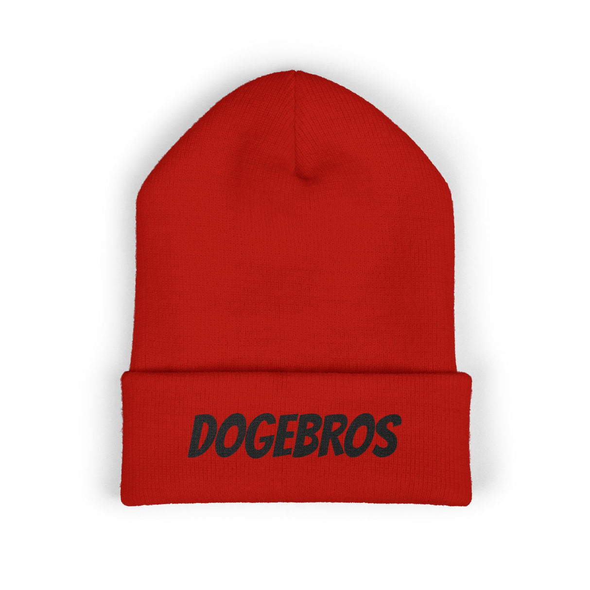 DOGEBROS Stylish Embroidered Beanie for Trendsetters, Cozy Winter Hat, Perfect Gift for DOGEBROS Fans, Unique Fashion Accessory, Unisex Headwear