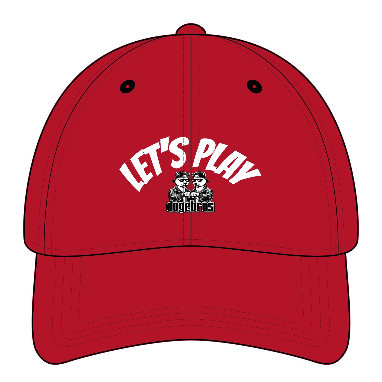 DOGEBROS "LET'S PLAY" Relaxed Classic Cap  | Fun Accessory, Streetwear Fashion, Gift for all, Casual Headwear