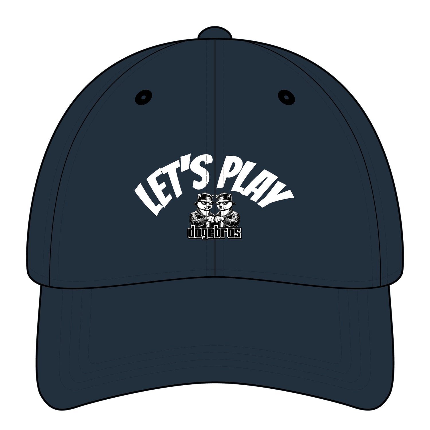 DOGEBROS "LET'S PLAY" Relaxed Classic Cap  | Fun Accessory, Streetwear Fashion, Gift for all, Casual Headwear
