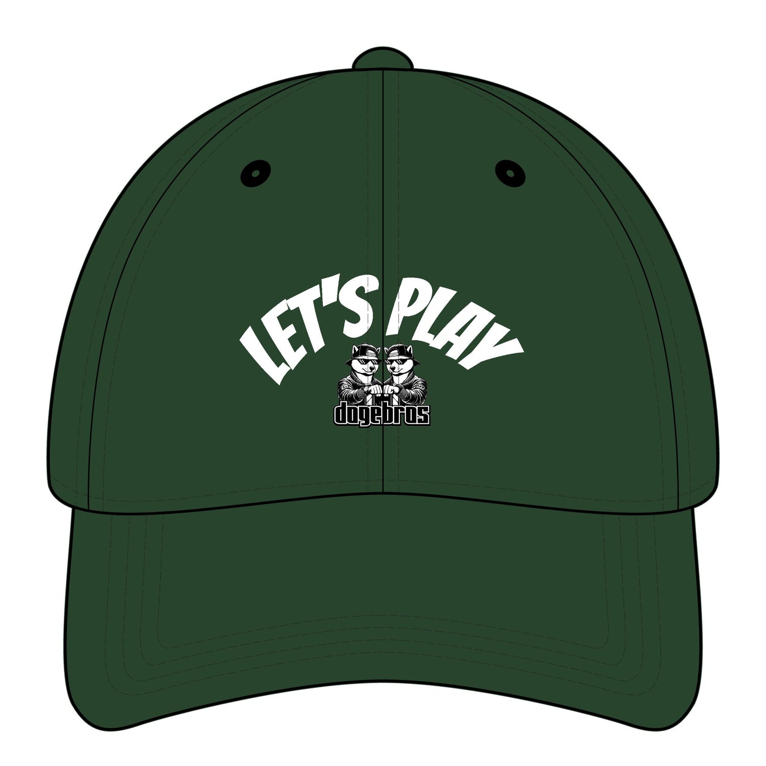 DOGEBROS "LET'S PLAY" Relaxed Classic Cap  | Fun Accessory, Streetwear Fashion, Gift for all, Casual Headwear
