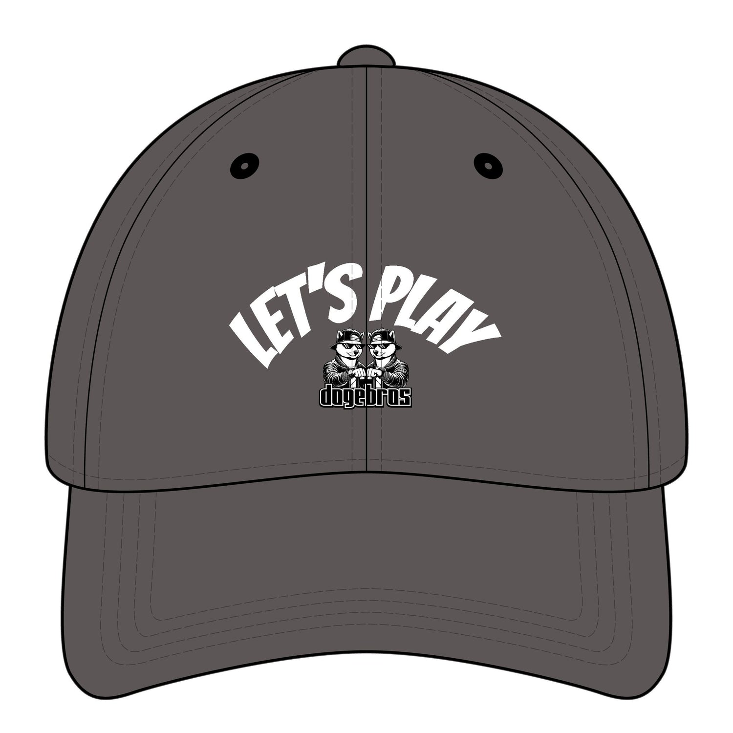 DOGEBROS "LET'S PLAY" Relaxed Classic Cap  | Fun Accessory, Streetwear Fashion, Gift for all, Casual Headwear