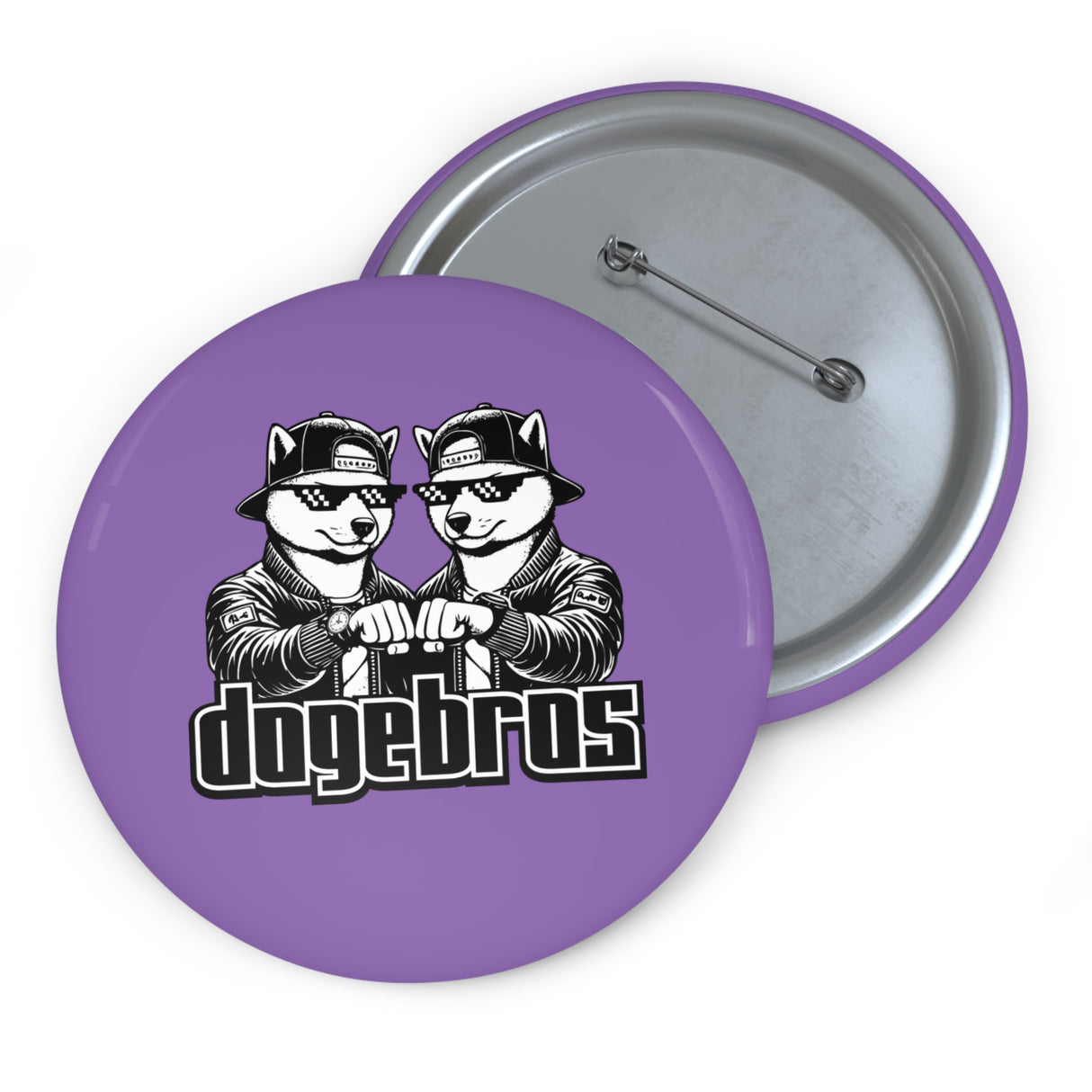 DOGEBROS Pin Buttons, Fun Badges for Gifts, Stylish Friends Accessories, Collectible Pins, Unique Party Favors - LIGHT PURPLE