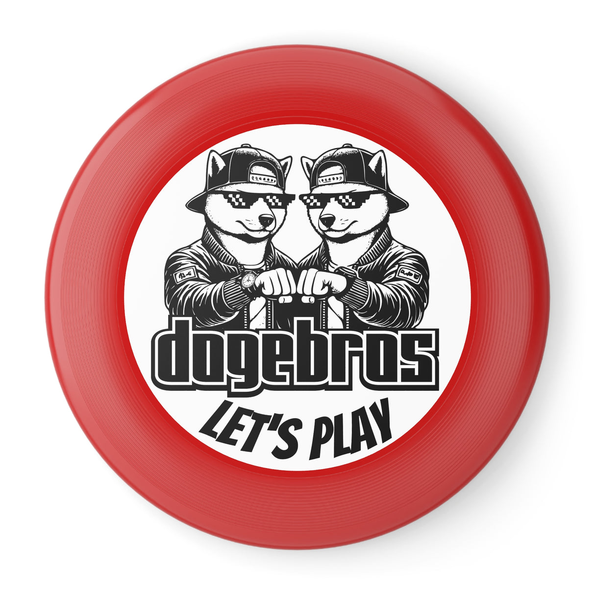 DOGEBROS "LET'S PLAY" Frisbee: Fun Outdoor Games for All, Perfect Gift for Dog Lovers, Summer Parties, Family Gatherings, Play Outdoors