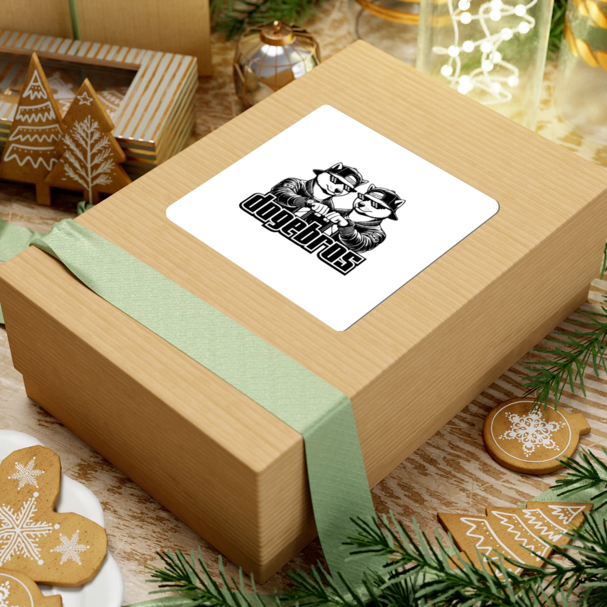 DOGEBROS "ORIGINAL" Stickers | Fun Laptop Decals, Quirky Wall Art, Unique Gifts, Custom Stickers, Trendy Accessories