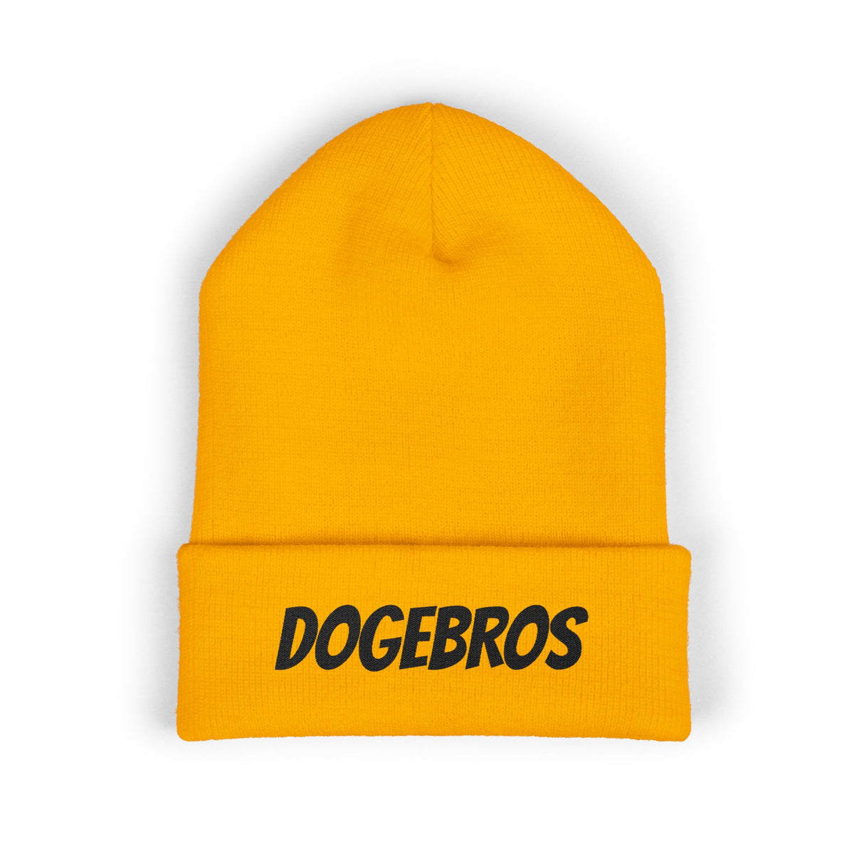 DOGEBROS Stylish Embroidered Beanie for Trendsetters, Cozy Winter Hat, Perfect Gift for DOGEBROS Fans, Unique Fashion Accessory, Unisex Headwear