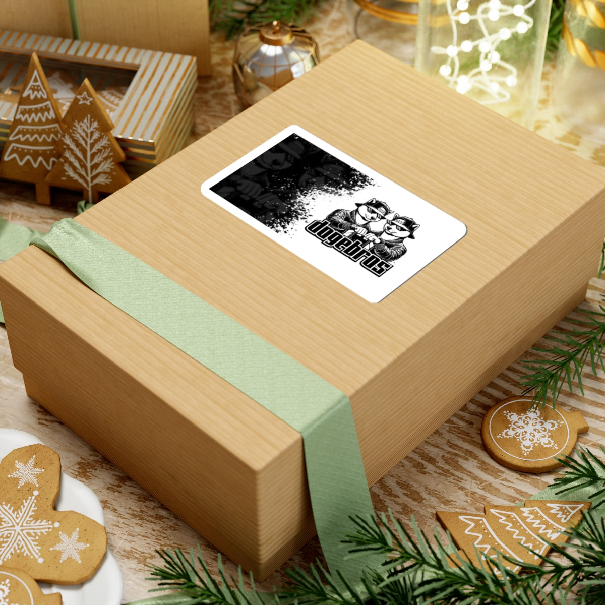 DOGEBROS "COOL" Stickers | Funky Laptop Decals, Unique Art Stickers, Dog Lovers Gifts, Cool Graphic Design