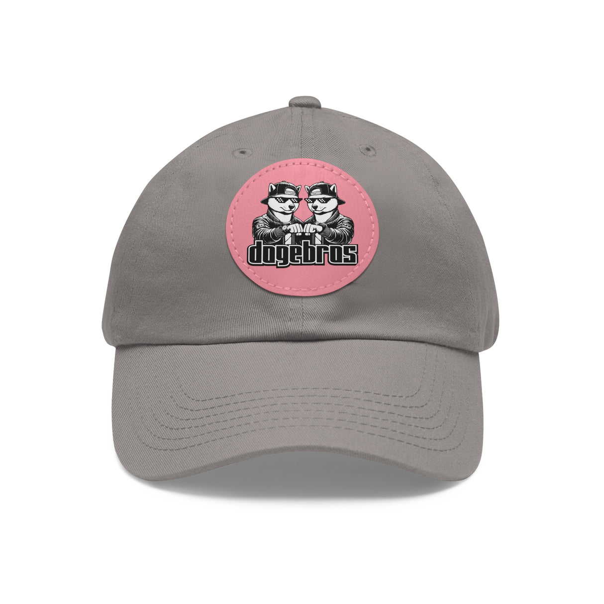 DOGEBROS Stylish Hat with Leather Patch, Casual Cap, Unique Gift for Dads, Trendy Accessories, Perfect for Everyday Wear or Special Occasions