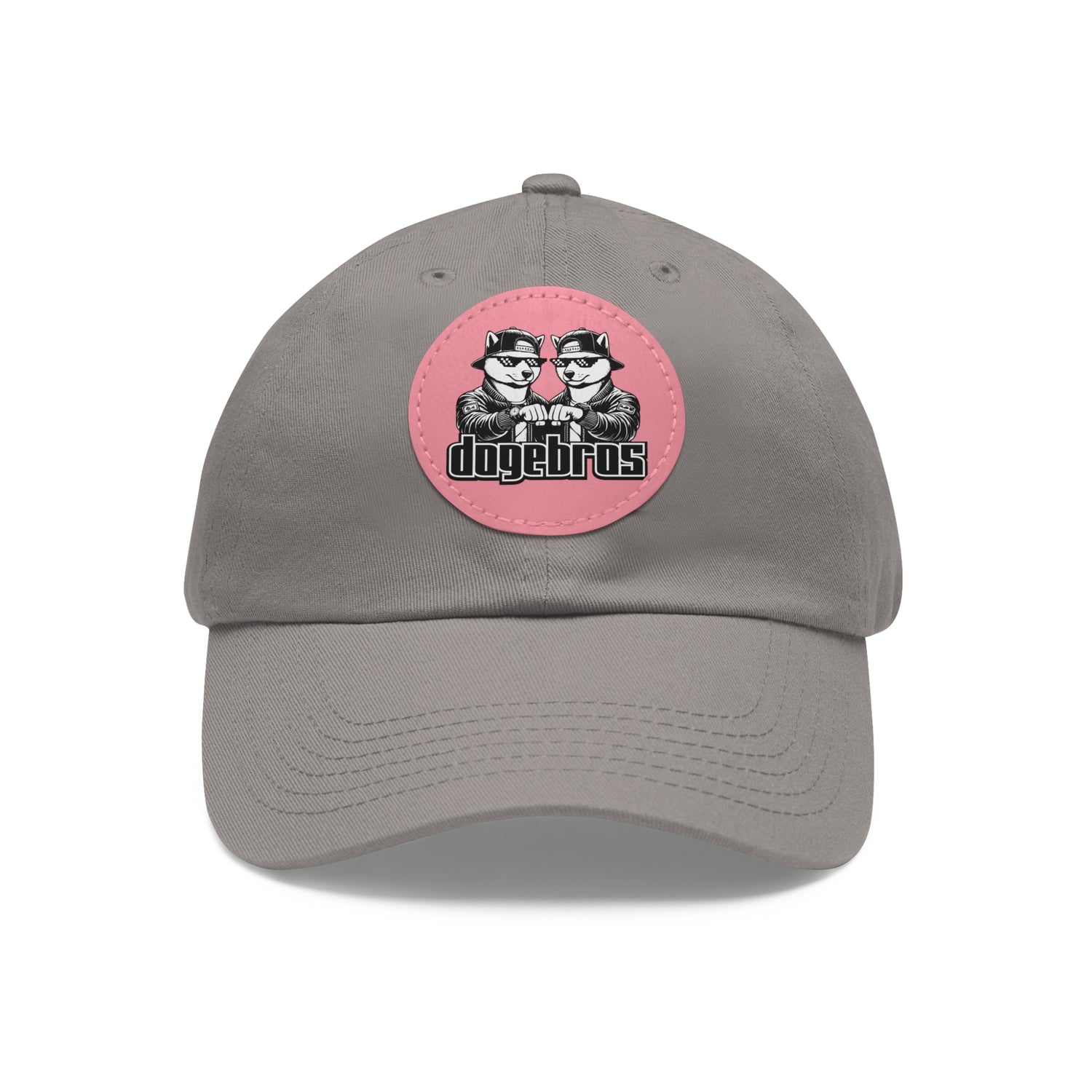 DOGEBROS Stylish Hat with Leather Patch, Casual Cap, Unique Gift for Dads, Trendy Accessories, Perfect for Everyday Wear or Special Occasions