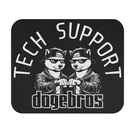DOGEBROS "TECH SUPPORT" Mouse Pad, Funny Office Decor, Gift for Tech Lovers, Gaming Accessories, Home Office Essentials