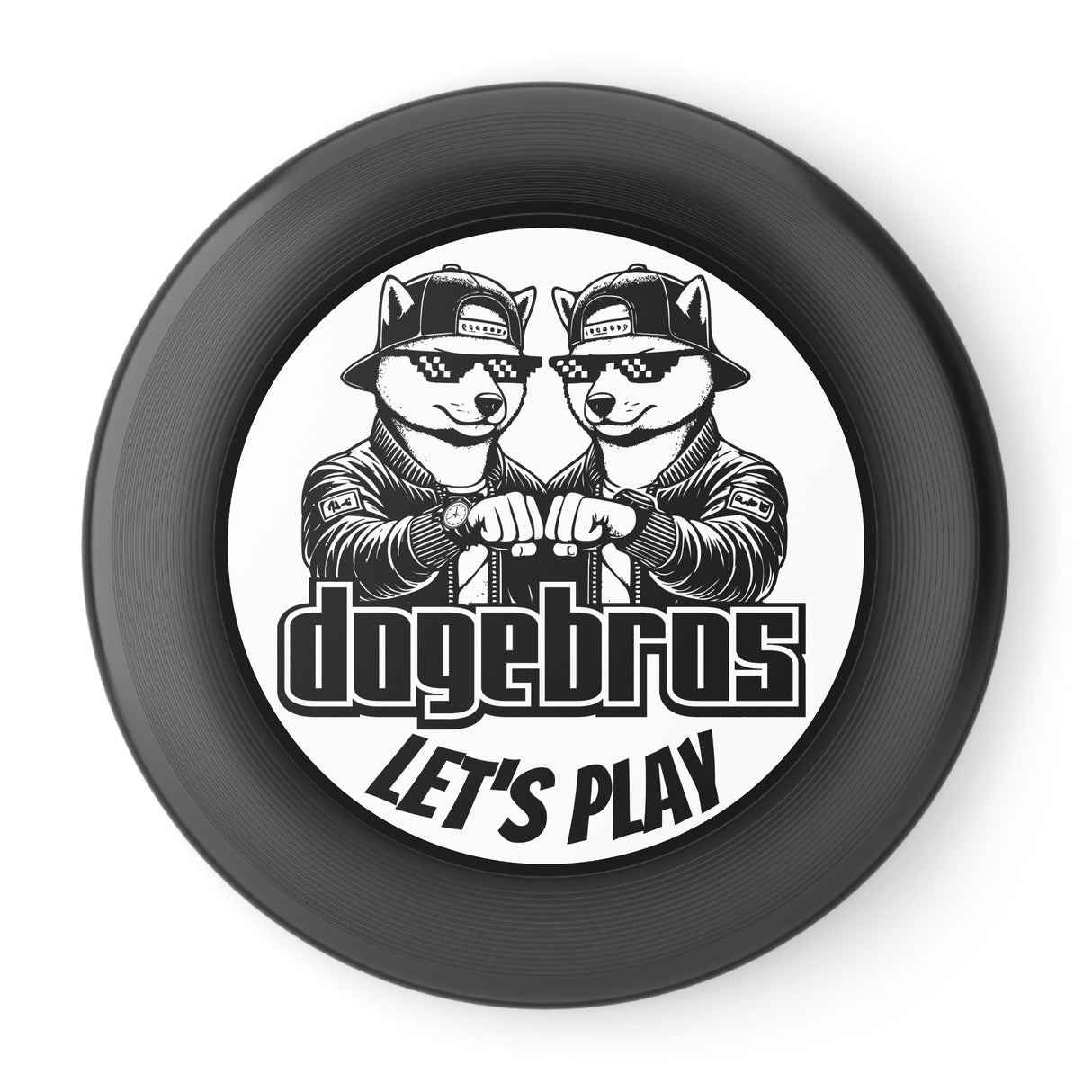DOGEBROS "LET'S PLAY" Frisbee: Fun Outdoor Games for All, Perfect Gift for Dog Lovers, Summer Parties, Family Gatherings, Play Outdoors