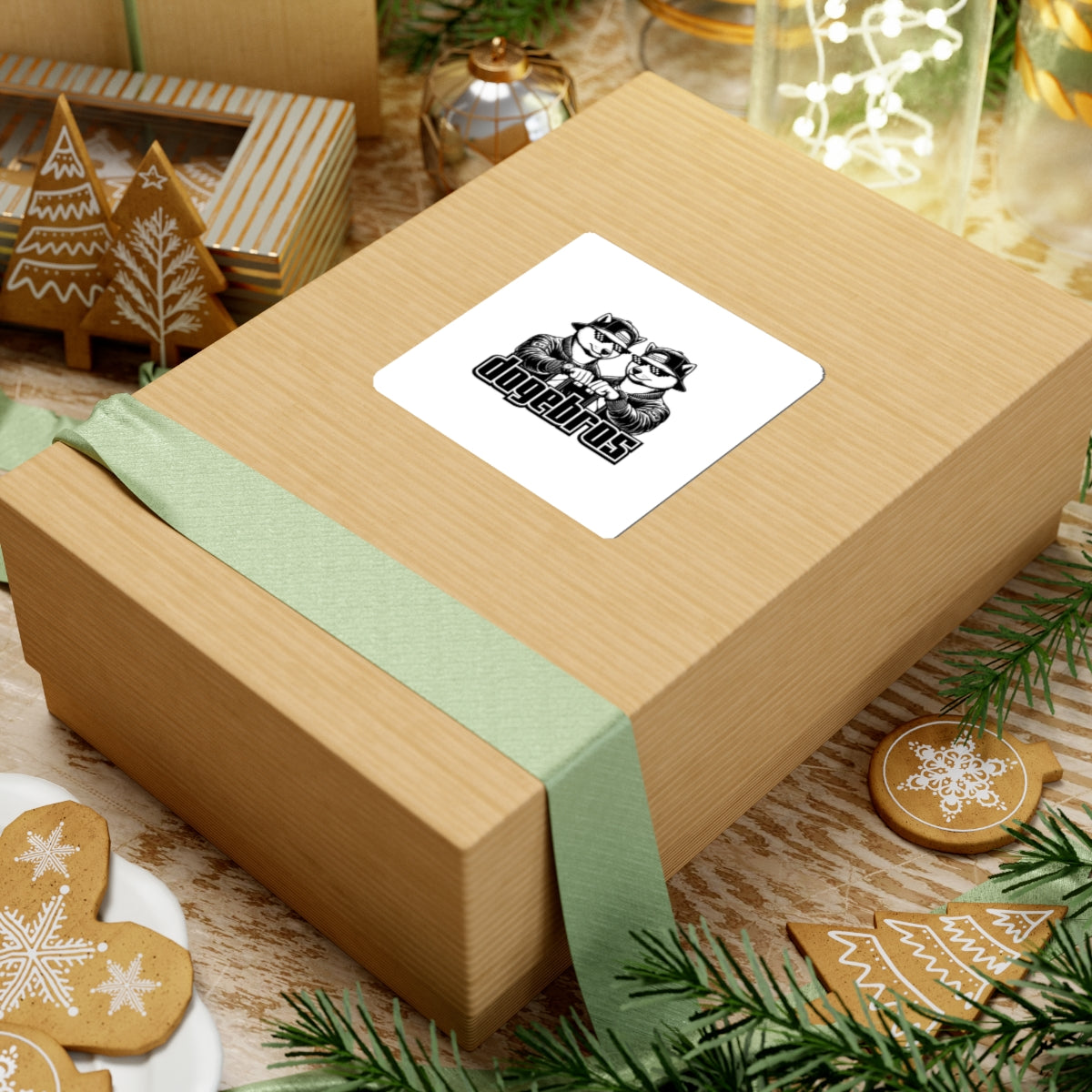 DOGEBROS "ORIGINAL" Stickers | Fun Laptop Decals, Quirky Wall Art, Unique Gifts, Custom Stickers, Trendy Accessories