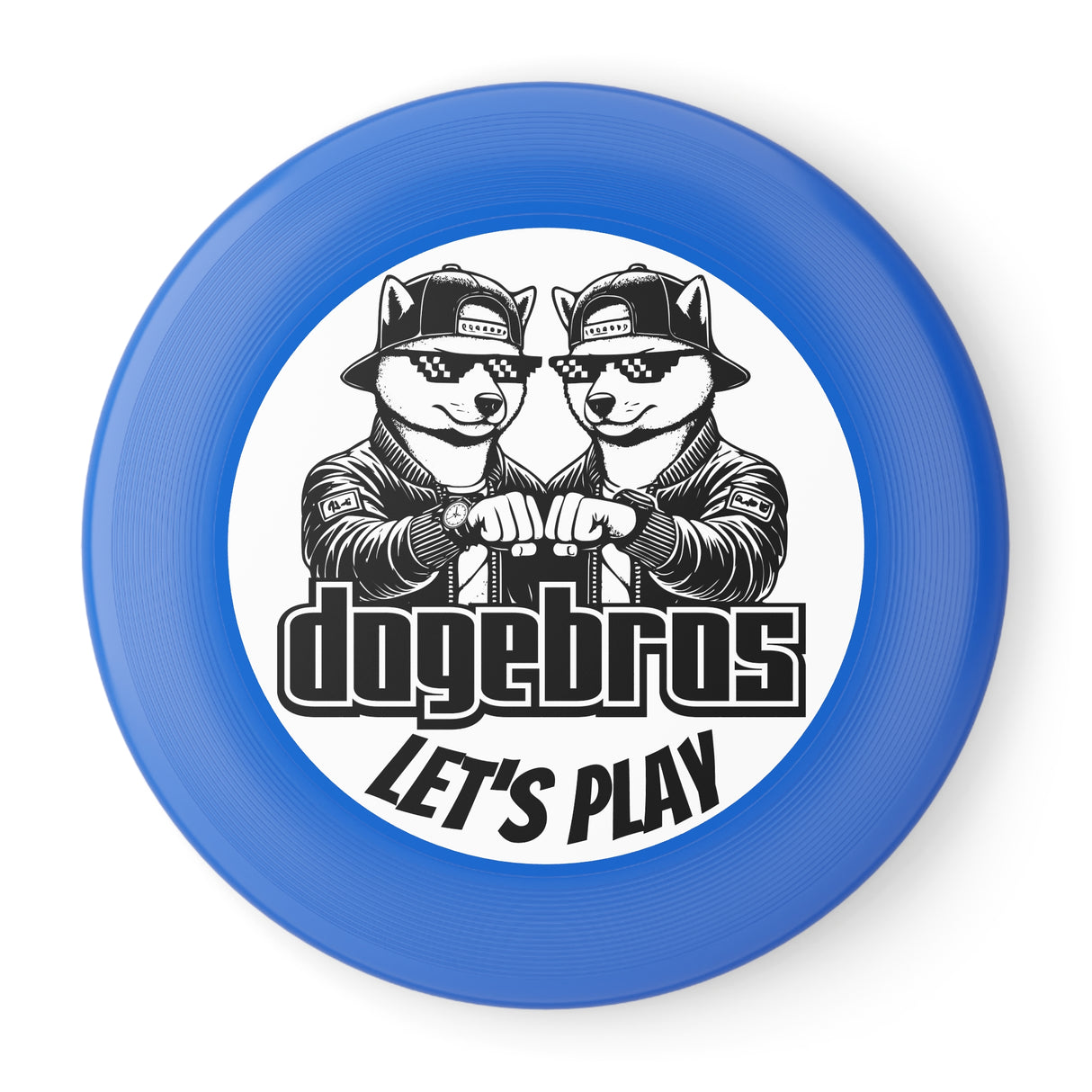 DOGEBROS "LET'S PLAY" Frisbee: Fun Outdoor Games for All, Perfect Gift for Dog Lovers, Summer Parties, Family Gatherings, Play Outdoors