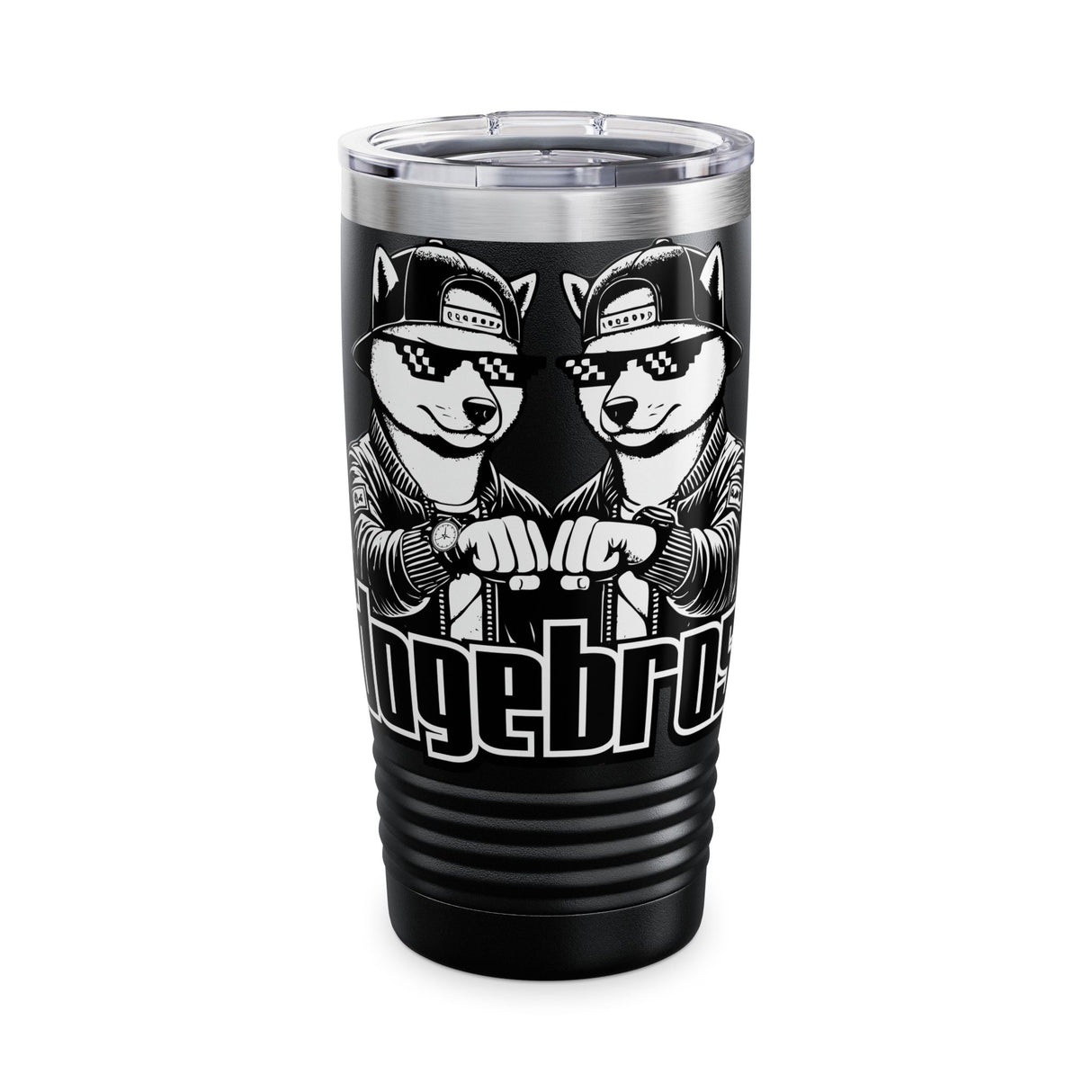 DOGEBROS "COOL" Ringneck Tumbler, 20oz - Perfect Gift for Dog Lovers, Travel Mug, Insulated Drinkware, Unique Coffee Cup, Funny Pet-Themed