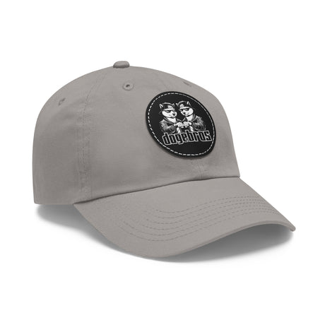 DOGEBROS Stylish Hat with Leather Patch, Casual Cap, Unique Gift for Dads, Trendy Accessories, Perfect for Everyday Wear or Special Occasions