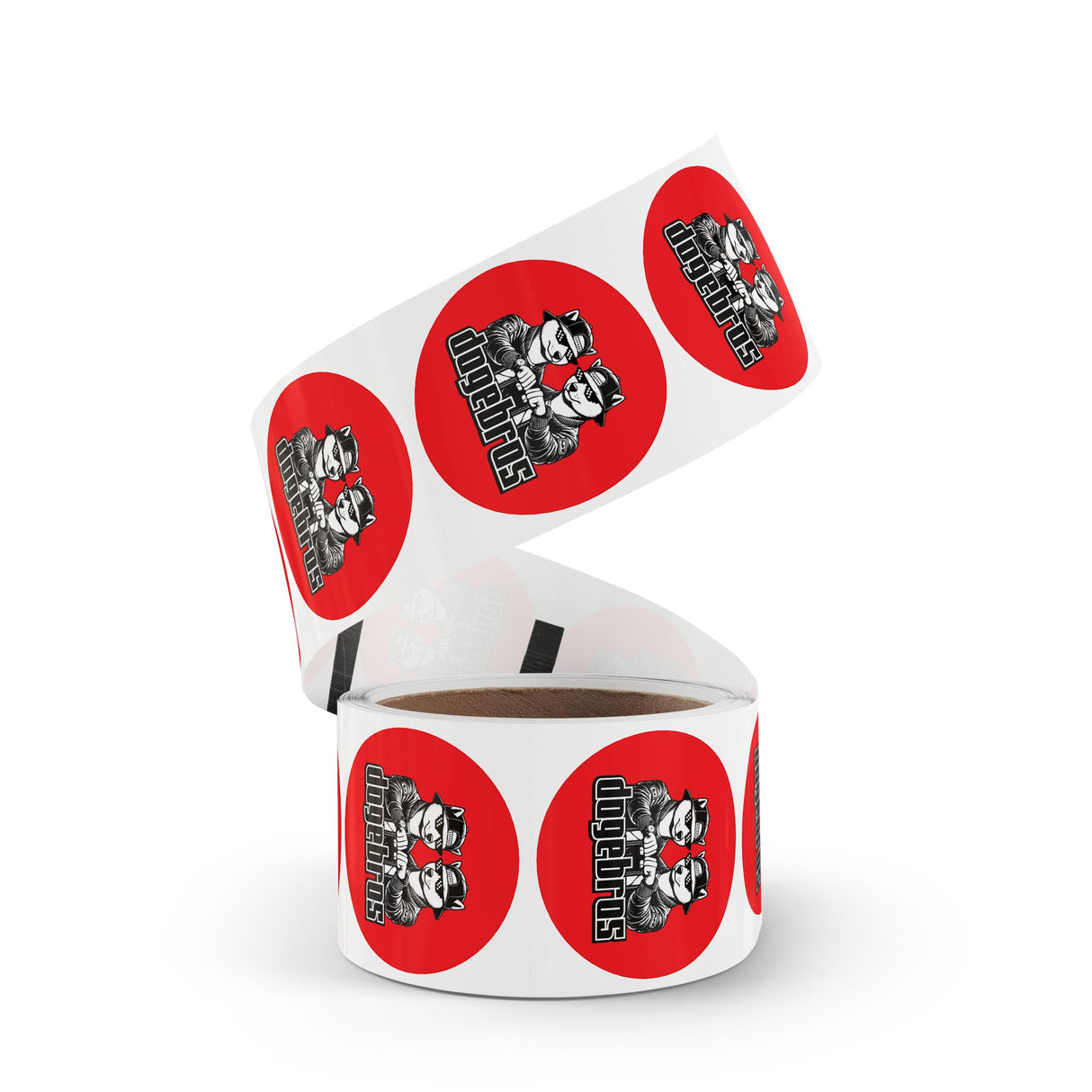 DOGEBROS "ROUND" Stickers | Fun Label Rolls for Crafts, Gifts, Party Decor, Scrapbooking, and More!