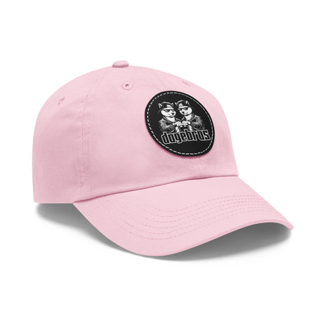 DOGEBROS Stylish Hat with Leather Patch, Casual Cap, Unique Gift for Dads, Trendy Accessories, Perfect for Everyday Wear or Special Occasions