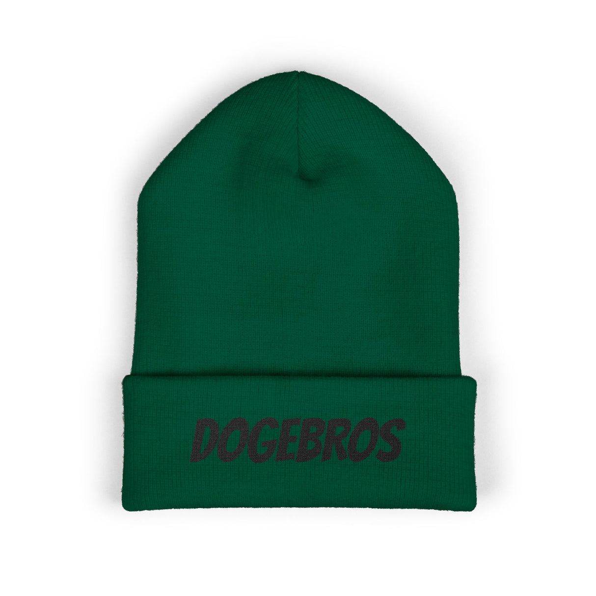 DOGEBROS Stylish Embroidered Beanie for Trendsetters, Cozy Winter Hat, Perfect Gift for DOGEBROS Fans, Unique Fashion Accessory, Unisex Headwear