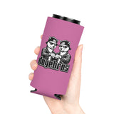 DOGEBROS Funny Can Cooler, Dog-Themed Party Favors, Perfect for BBQs, Tailgates, Gifts for Dog Lovers, Unique Drink Holder - LIGHT PINK