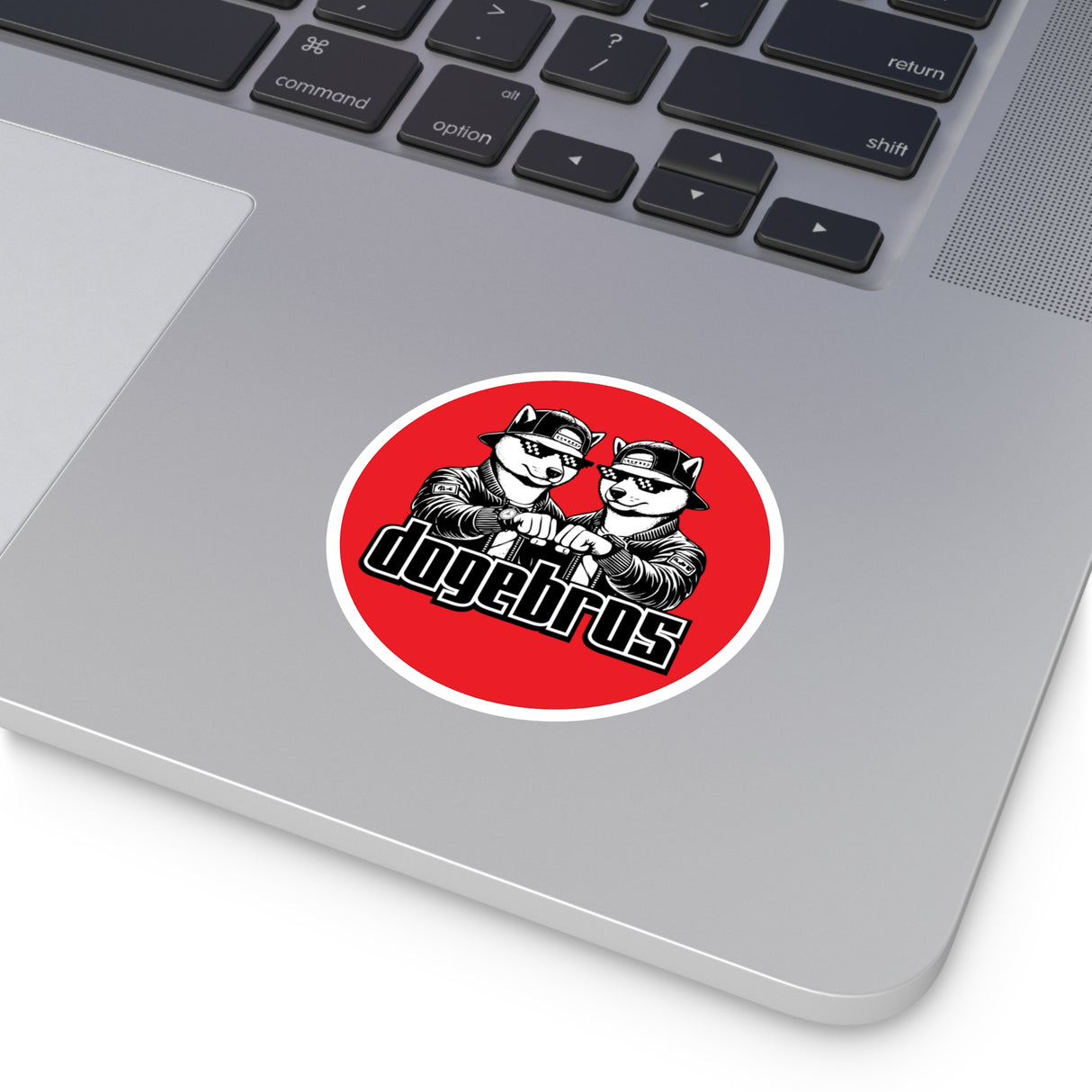 DOGEBROS "COOL ROUND" Stickers | Fun Laptop Decals, Unique Party Favors, Trendy Car Stickers, Gift for Dog Lovers