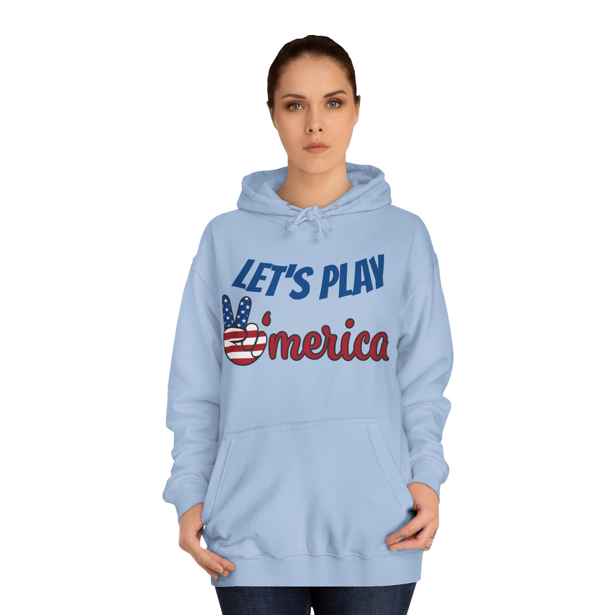 DOGEBROS "LET'S PLAY" Unisex College Hoodie with Vintage Americana Design | Cozy Casual Wear for College Students, Gift for Easter, 4th of July, Proud [...]