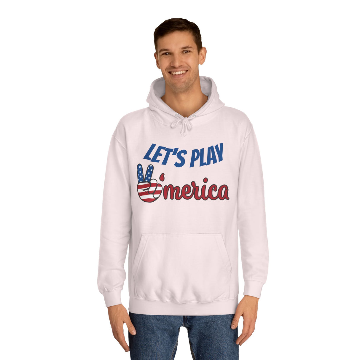 DOGEBROS "LET'S PLAY" Unisex College Hoodie with Vintage Americana Design | Cozy Casual Wear for College Students, Gift for Easter, 4th of July, Proud [...]