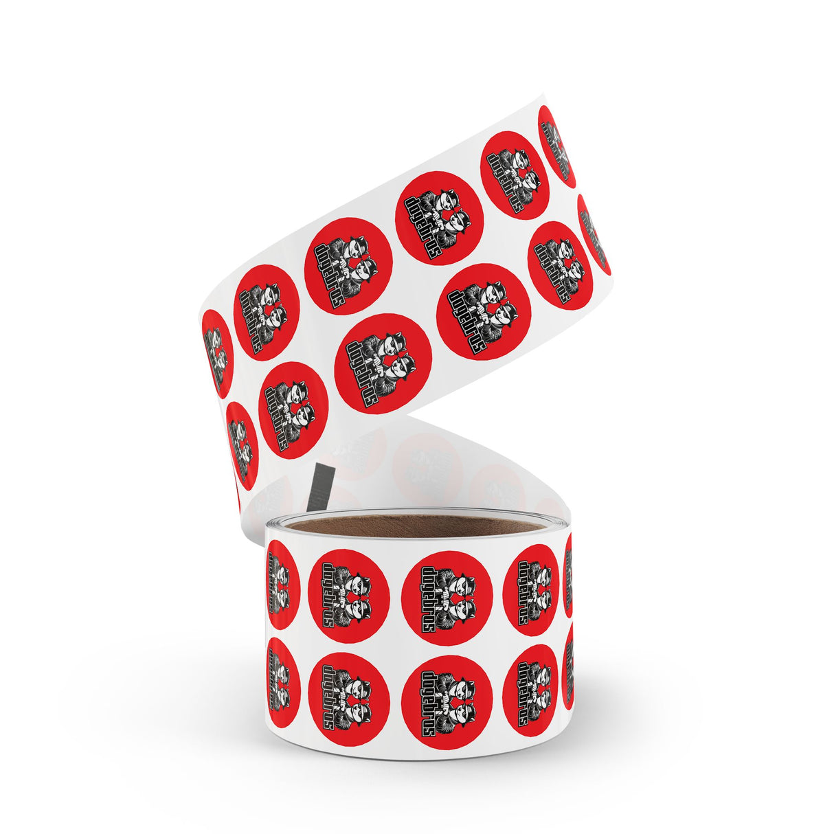 DOGEBROS "ROUND" Stickers | Fun Label Rolls for Crafts, Gifts, Party Decor, Scrapbooking, and More!