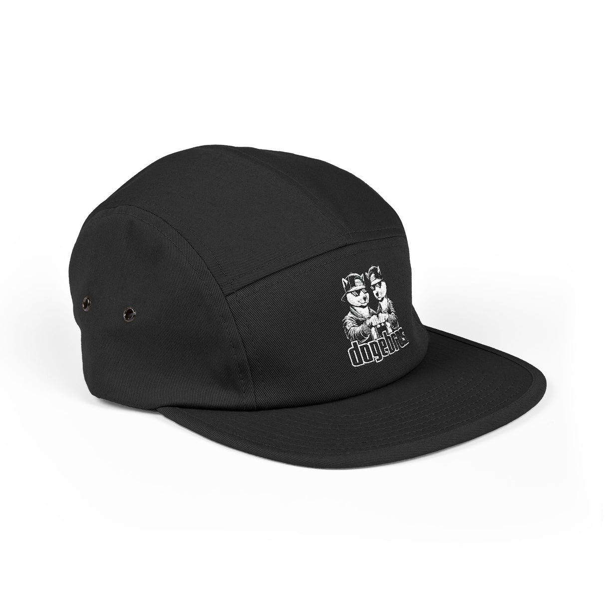 DOGEBROS "TRENDY" 5-Panel Cap, Embroidered Hat, Casual Streetwear, Gift for Dog Lovers, Summer Accessory
