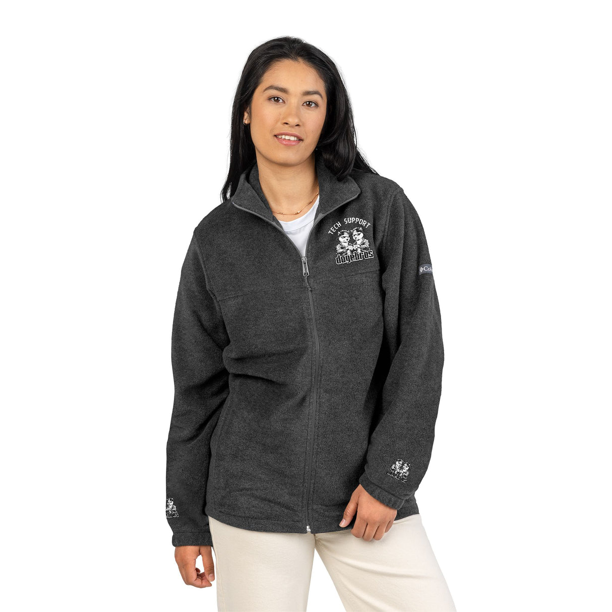 DOGEBROS "TECH SUPPORT" Cozy Unisex Fleece Jacket, Embroidered outdoor fleece, Warm winter apparel, Gift for adventurers, Casual fleece layering, Perfect for [...]
