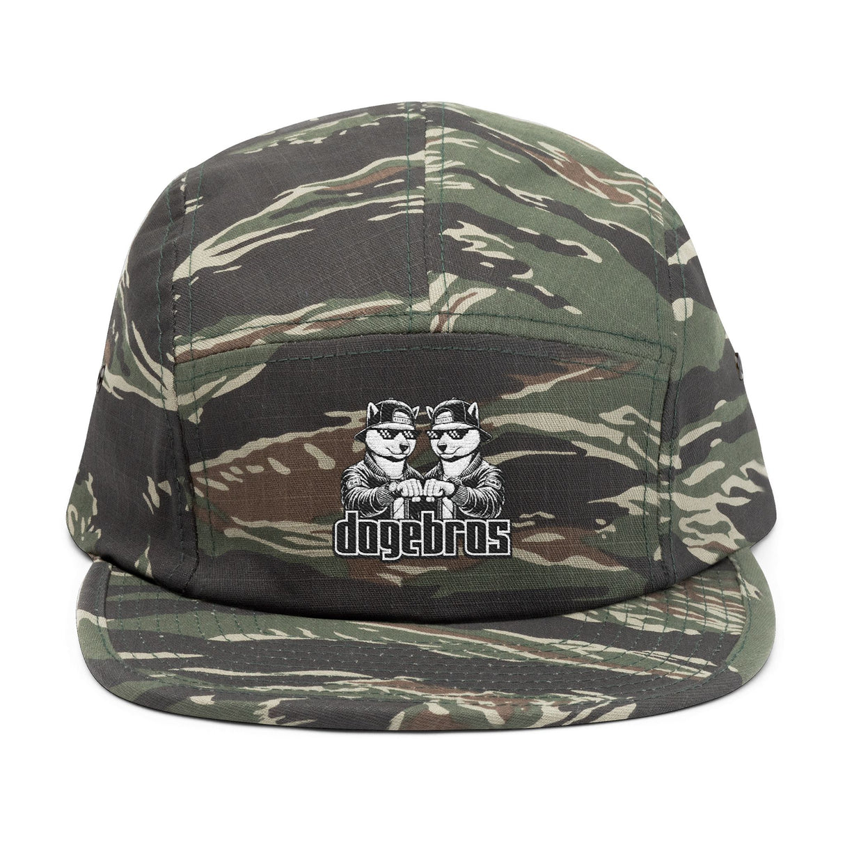 DOGEBROS "TRENDY" 5-Panel Cap, Embroidered Hat, Casual Streetwear, Gift for Dog Lovers, Summer Accessory