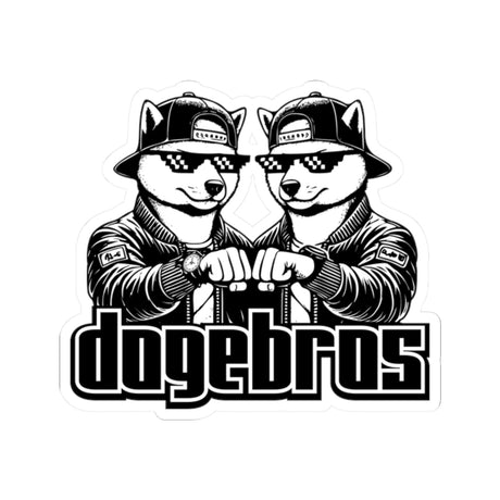 DOGEBROS "COOL" Cut-Out Stickers, Fun Laptop Decals, Vinyl Stickers for Gamers, Sticker Bombing, Gift for Friends