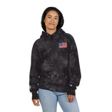 DOGEBROS "ORIGINAL USA" Patriotic Tie-Dye Hoodie | Unisex Champion Sweatshirt, Cozy Outerwear, Gift for Him/Her, Holiday Apparel, Casual Fashion