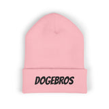 DOGEBROS Stylish Embroidered Beanie for Trendsetters, Cozy Winter Hat, Perfect Gift for DOGEBROS Fans, Unique Fashion Accessory, Unisex Headwear