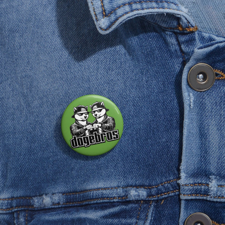 DOGEBROS Pin Buttons, Fun Badges for Gifts, Stylish Friends Accessories, Collectible Pins, Unique Party Favors - GREEN