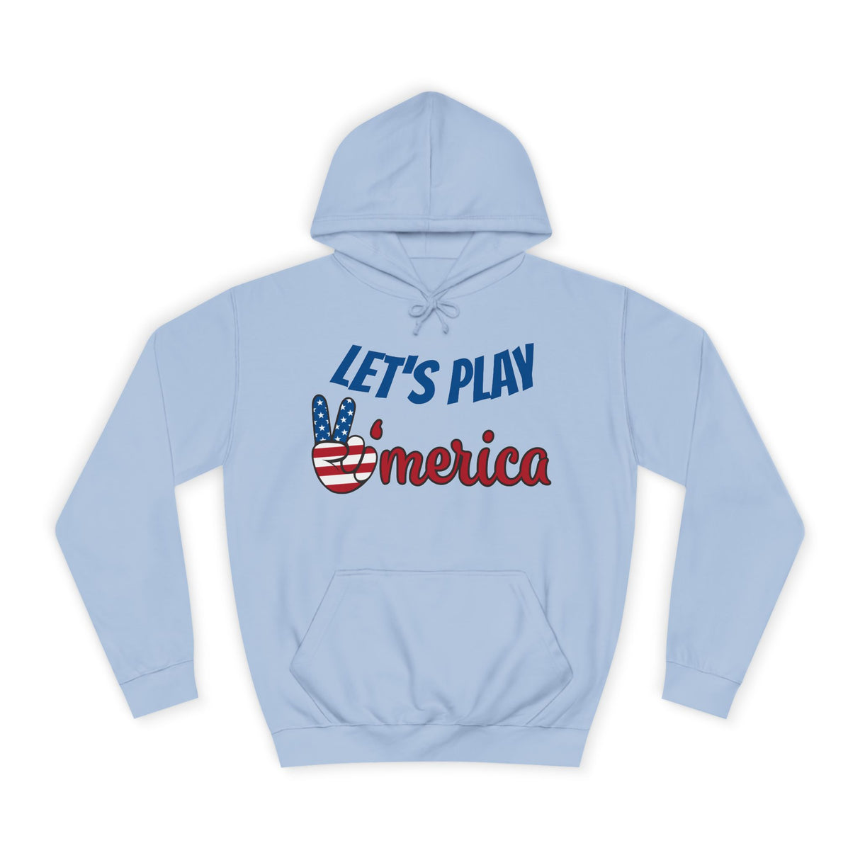 DOGEBROS "LET'S PLAY" Unisex College Hoodie with Vintage Americana Design | Cozy Casual Wear for College Students, Gift for Easter, 4th of July, Proud [...]