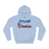 DOGEBROS "LET'S PLAY" Unisex College Hoodie with Vintage Americana Design | Cozy Casual Wear for College Students, Gift for Easter, 4th of July, Proud [...]