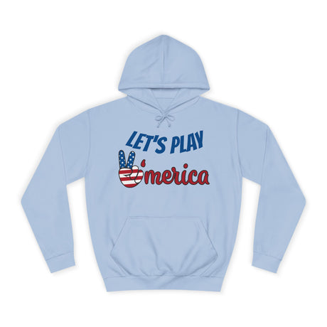 DOGEBROS "LET'S PLAY" Unisex College Hoodie with Vintage Americana Design | Cozy Casual Wear for College Students, Gift for Easter, 4th of July, Proud [...]