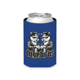 DOGEBROS Funny Can Cooler, Dog-Themed Party Favors, Perfect for BBQs, Tailgates, Gifts for Dog Lovers, Unique Drink Holder - DARK BLUE